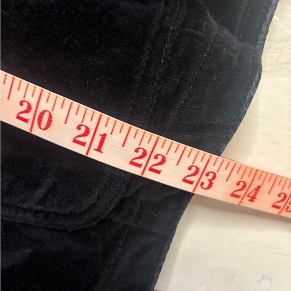 Kikit Short Black Velvet Blazer Jacket Rhinestone Buttons Size XL Y2K - Picture 7 of 8